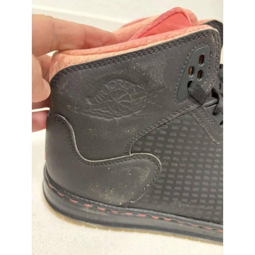 Size 10 Air Jordan Prime 5 Black/Infrared Pre Owned 429489 018 Sneakers Shoes